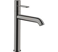 hansgrohe AXOR Uno Mitigeur monocommande de lavabo 190, béqu'ille, sans vidage escamotable, saillie 201mm, 38032330, 38032330, Colorazione: Cromo nero lucido