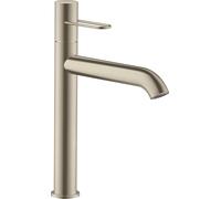 hansgrohe AXOR Uno Mitigeur monocommande de lavabo 190, béqu'ille, sans vidage escamotable, saillie 201mm, 38032820, 38032820, Colorazione: Nichel spazzolato
