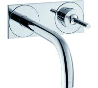 hansgrohe AXOR Uno mitigeur monocommande de lavabo encastré, plaque pour montage mural, saillie 165mm, 38112000, 38112000, Colorazione: cromo