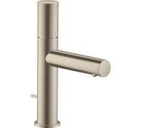 hansgrohe AXOR Uno Mitigeur monocommandé pour lavabo 110 avec poignée zéro et vidage à tirette, saillie 123mm, 45001820, 45001820, Colorazione: Nichel spazzolato