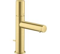 hansgrohe AXOR Uno Mitigeur monocommandé pour lavabo 110 avec poignée zéro et vidage à tirette, saillie 123mm, 45001950, 45001950, Colorazione: Ottone spazzolato