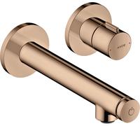 hansgrohe AXOR Uno Select Table de mixage encastrée, montage mural, saillie 158mm, 45112300, 45112300, Colorazione: Oro rosso lucido