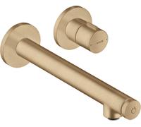 hansgrohe AXOR Uno Select Table de mixage encastrée, montage mural, saillie 220mm, 45113140, 45113140, Colorazione: Bronzo spazzolato