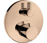 hansgrohe AXOR Uno² Thermostat AXOR Uno² encastré avec robinet d'arrßªt et inverseur, 2 consommateurs, 38720300, 38720300, Colorazione: Oro rosso lucido