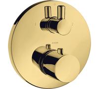 hansgrohe AXOR Uno² Thermostat AXOR Uno² encastré avec robinet d'arrßªt et inverseur, 2 consommateurs, 38720990, 38720990, Colorazione: Ottica in oro lucido