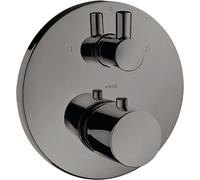 hansgrohe AXOR Uno² Thermostat AXOR Uno² encastré avec robinet d'arrßªt et inverseur, 2 consommateurs, 38720330, 38720330, Colorazione: Cromo nero lucido
