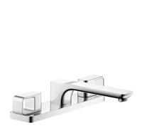hansgrohe AXOR Urquiola 3 trous pour bordure de baignoire, saillie 198mm, 11436330, 11436330, Colorazione: Cromo nero lucido