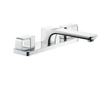 hansgrohe AXOR Urquiola 3 trous pour bordure de baignoire, saillie 198mm, 11436820, 11436820, Colorazione: Nichel spazzolato
