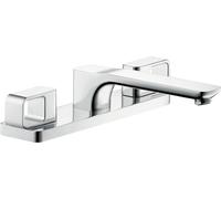 hansgrohe AXOR Urquiola rubinetto bordo vasca 3 fori, scarico 198 mm, 11436800,
