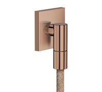 hansgrohe AXOR Wall outlet Fine Raccord mural carré, 36738300, 36738300, Colorazione: Oro rosso lucido