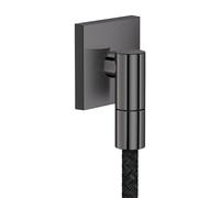 hansgrohe AXOR Wall outlet Fine Raccord mural carré, 36738330, 36738330, Colorazione: Cromo nero lucido