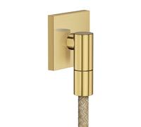 hansgrohe AXOR Wall outlet Fine Raccord mural carré, 36738950, 36738950, Colorazione: Ottone spazzolato