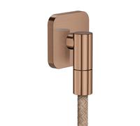 hansgrohe AXOR Wall outlet Fine raccord mural softsquare, 36739310, 36739310, Colorazione: Oro rosso spazzolato