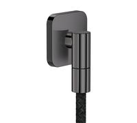 hansgrohe AXOR Wall outlet Fine raccord mural softsquare, 36739330, 36739330, Colorazione: Cromo nero lucido