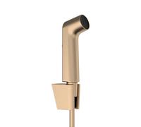 hansgrohe Bidette Douchette à main 1jet S EcoSmart avec support de douche Porter S et flexibles de douche 125cm, 29238140, 29238140, Colorazione: Bronzo spazzolato