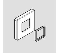 hansgrohe Bidette rosetta, squadrata, 94571340, Bidette nero cromato spazzolato [Rubinetteria Bagno > Ricambi Rubinetteria Bagno]