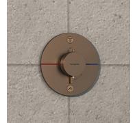 hansgrohe Comfort S termostatico monocomando, per vasca e doccia, 15554140, ShowerSelect Comfort S bronzo spazzolato [Rubinetteria Bagno > Rubinetteria Doccia]