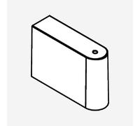 hansgrohe copertura per Croma Select S, 95217700, Croma Select S; Crometta; Pulsify Select S; Unica; Unica Pulsify S; Vernis Blend bianco opaco [Rubinetteria Bagno > Ricambi Rubinetteria Bagno]