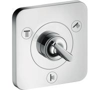 hansgrohe Corps de base pour robinet d'arrêt et de commutation encastré Trio 12 x12, 36770180, 36770180