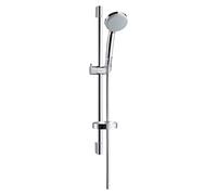 hansgrohe Croma 100 Ensemble de douche Vario avec barre de douche 65 cm et porte-savon, chromé, 27772000, 27772000