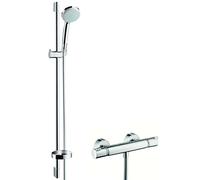Hansgrohe Croma 100 - Set doccia Vario con termostato, EcoSmart 9 l/min, cromato 27033000