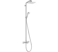 hansgrohe Croma E Showerpipe 280 1jet avec thermostat de bain, 27687000, 27687000