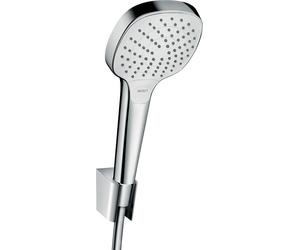 hansgrohe Croma Select E Ensemble support de douche Vario avec flexible de douche 160 cm, blanc/chrome, 26413400, 26413400