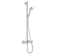 hansgrohe Croma Select E SemiPipe Multi avec thermostat, blanc/chrome, 27248400, 27248400