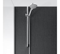 hansgrohe Croma Select E set doccia con asta saliscendi, 3 tipi di getto, 26582400, Croma Select E cromo/bianco opaco [Rubinetteria Bagno > Set Doccia]