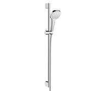 hansgrohe Croma Select E set doccia con asta saliscendi, 3 tipi di getto, 26591400, Croma Select E cromo/bianco opaco [Rubinetteria Bagno > Set Doccia]