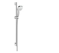 hansgrohe Croma Select E Set doccia Multi EcoSmart 9 l/min con asta doccia 90 cm, bianco/cromo, 26591400