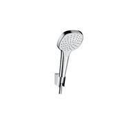 hansgrohe Croma Select E Set supporto doccia 1 tipo di getto con flessibile doccia 125 cm, bianco/cromo, 26424400
