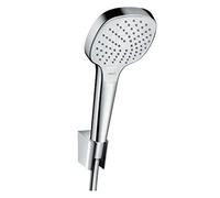hansgrohe Croma Select E Set supporto doccia Vario con flessibile doccia 160 cm, bianco/cromo, 26413400