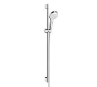 hansgrohe Croma Select S set doccia con asta saliscendi, 1 tipo di getto, 26574400, Croma Select S cromo/bianco opaco [Rubinetteria Bagno > Set Doccia]