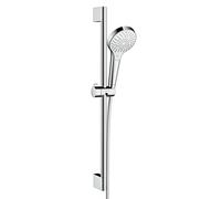 hansgrohe Croma Select S set doccia con asta saliscendi, 3 tipi di getto, 26561400, Croma Select S cromo/bianco opaco [Rubinetteria Bagno > Set Doccia]
