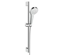hansgrohe Croma Select S set doccia con asta saliscendi, 3 tipi di getto, 26562400, Croma Select S cromo/bianco opaco [Rubinetteria Bagno > Set Doccia]
