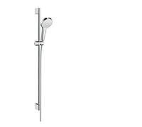 hansgrohe Croma Select S Set doccia Multi EcoSmart 9 l/min con asta doccia 90 cm, bianco/cromo, 26571400