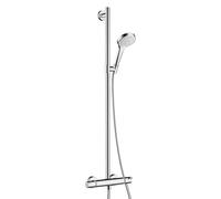 hansgrohe Croma Select S SemiPipe Multi avec thermostat, blanc/chrome, 27247400, 27247400