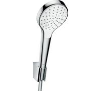 set portadoccia Croma Select S a mano 1jet con tubo doccia 125 cm, 26420400, bianco/cromo - 26420400