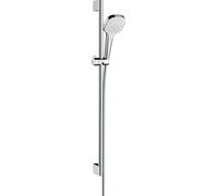 hansgrohe Croma Select E set de douche 1 jet EcoSmart avec barre de douche 90 cm, blanc/chrome, 26595400, 26595400