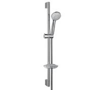 Hansgrohe Crometta 85 Set doccia Vario con asta doccia 65 cm e portasapone, 27764000, cromo