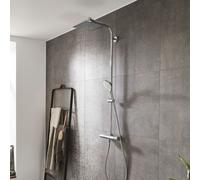 hansgrohe Crometta E colonna doccia con termostatico, 27281000, Crometta E cromo [Rubinetteria Bagno > Colonne Doccia]