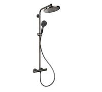 Hansgrohe Crometta set doccia a parete con termostato con soffione nero 27268340