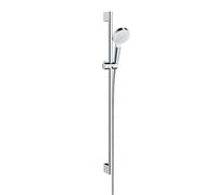 hansgrohe Crometta set doccia con asta saliscendi, 1 tipo di getto, 26539400, Crometta bianco/cromo [Rubinetteria Bagno > Set Doccia]