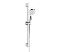hansgrohe Crometta set doccia con asta saliscendi, 1 tipo di getto, 26554400, Crometta bianco/cromo [Rubinetteria Bagno > Set Doccia]