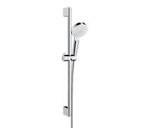 hansgrohe Crometta set doccia con asta saliscendi, 2 tipi di getto, 26555400, Crometta bianco/cromo [Rubinetteria Bagno > Set Doccia]