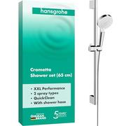 Set doccia Hansgrohe Crometta Vario con asta doccia 65 cm, 26532400, bianco/cromo - 26532400