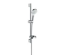 hansgrohe Crometta Set doccia Vario con asta doccia 65 cm e portasapone, bianco/