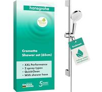 Set Doccia Hansgrohe Crometta Vario EcoSmart con asta doccia 650mm Bianco/Cromo