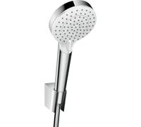 hansgrohe Crometta ensemble porte-douche Vario avec flexible de douche 160 cm, blanc/chrome, 26692400, 26692400